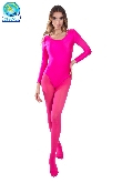 BODY DANZA IN LYCRA MANICA LUNGA FUCSIA DONNA